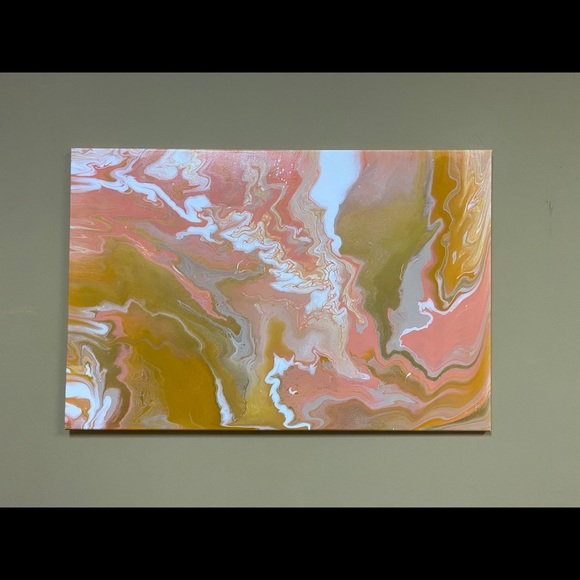 Large canvas painting